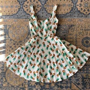 Starlit Pineapple Swing Dress